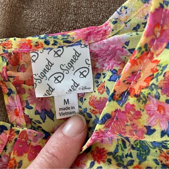 D-Signed Disney Floral Kids Summer Dress Size M - Picture 6 of 10